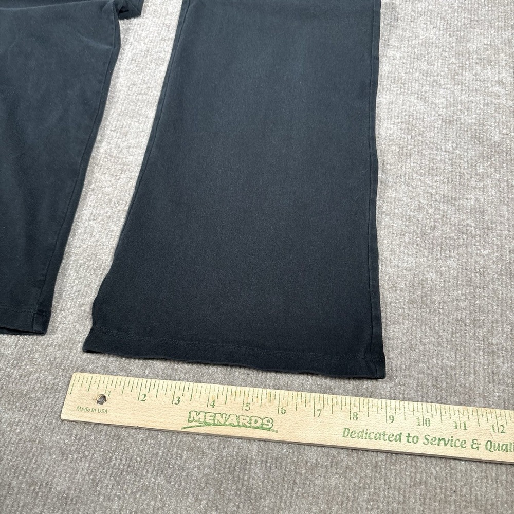 Victoria Secret PINK Yoga Pants Womens L Short Black Pink Foldover Flare Y2K - Picture 8 of 8